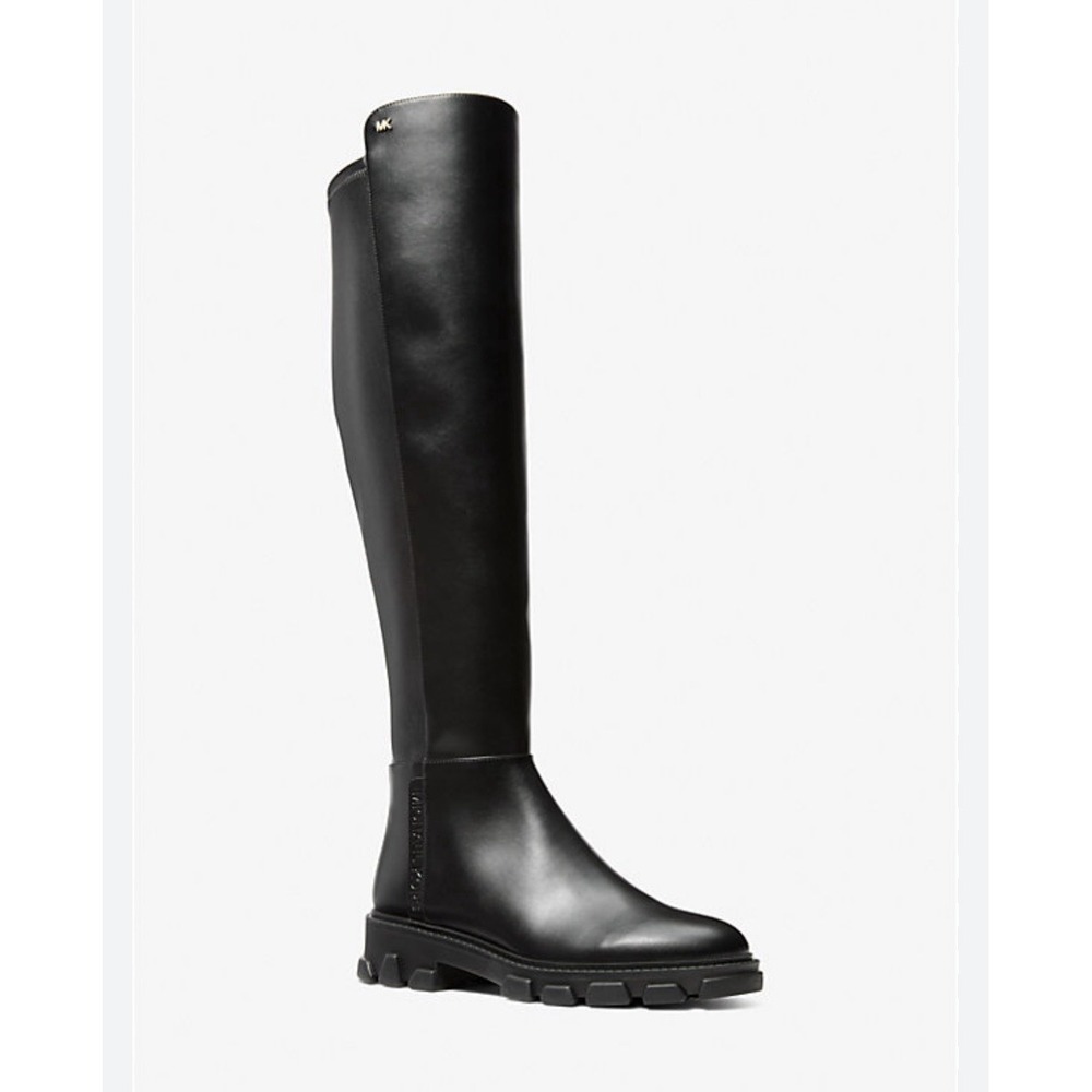 NEW/NO BOX Michael Kors Ridley Boots Black, Size 6.5 Lug Black Sole